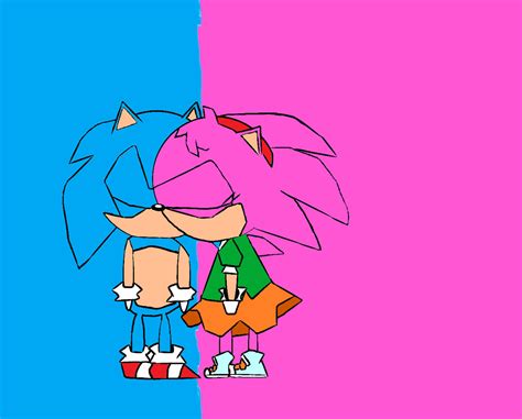 Classic sonamy kissing by Ning5839 on DeviantArt