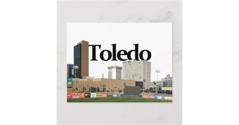 Toledo Ohio Skyline with Toledo in the Sky Postcard | Zazzle