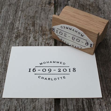 Personalised Wedding Stamps | Wedding Stamps | Save The Date Stamps