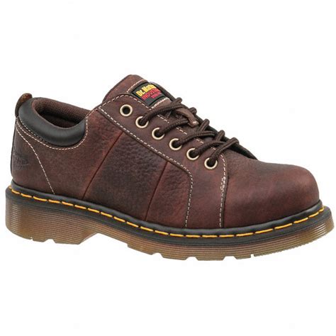 DR. MARTENS 3"H Women's Work Boots, Steel Toe Type, Leather Upper ...