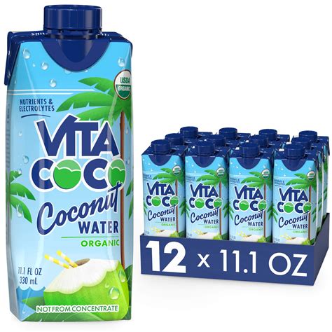 Vita Coco Coconut Water, Pure Organic | Refreshing Coconut Taste ...