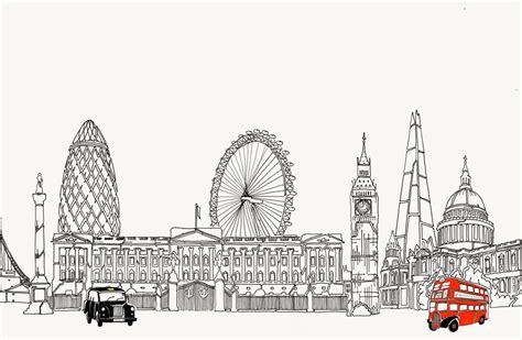 London Cityscape Drawing at PaintingValley.com | Explore collection of ...