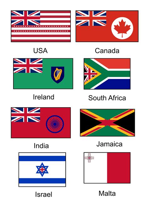 Hey Former British Colonies, I fixed your flags for you! You're welcome ...