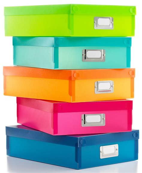 Whitmor Document Boxes, Set of 5 - Macy's