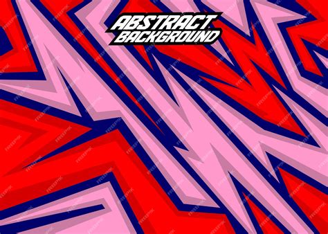 Premium Vector | Racing background abstract stripes with red pink and ...