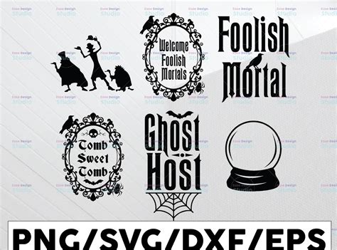 Card Making & Stationery Embellishments Clip Art & Image Files Haunted Mansion Font Svg Haunted ...