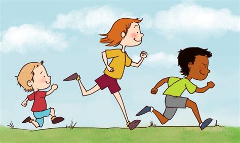 20+ Children Running: I... Kids Running Clipart | ClipartLook