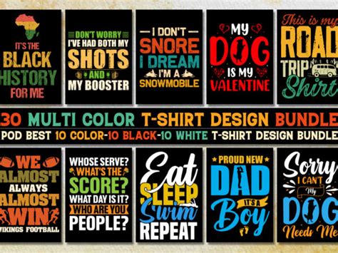 T-Shirt Design Bundle PNG SVG EPS - Buy t-shirt designs