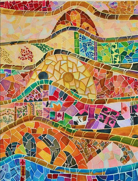 Pin by Riana Baade on Painting Ideas | Gaudi mosaic, Mosaic art, Gaudi art