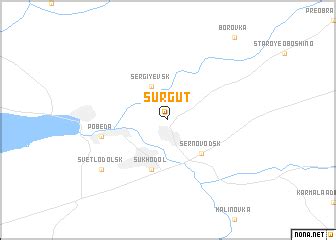 Surgut (Russia) map - nona.net