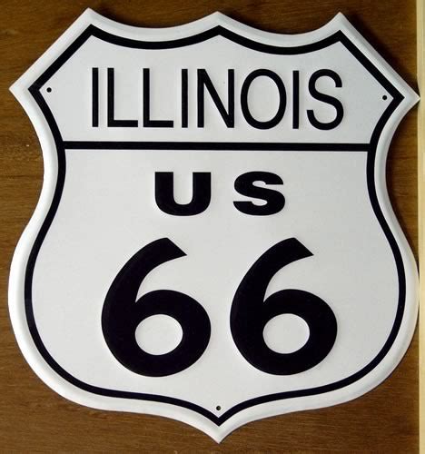 RT 66 ILLINOIS SIGN - Old Time Signs