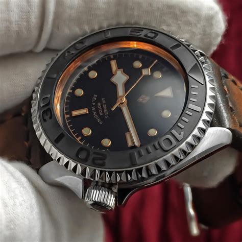 Mike Kramer's Yacht Master Mod, With Yobokies New Sub Bezel and Ceramic Insert.… Seiko Watches ...