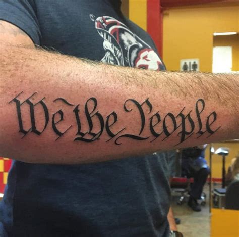 140 Patriotic We The People Tattoo Designs with Meaning and Ideas – Body Art Guru