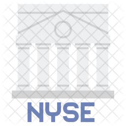 Nyse Icon - Download in Colored Outline Style