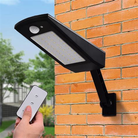 48 LED Solar Lights Outdoor Motion Sensor Wall Sconces Light with ...