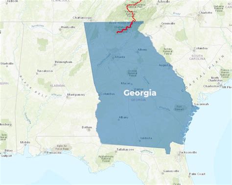 Appalachian Mountains Georgia Map - Africa Map