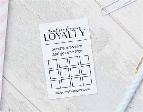 Loyalty Card Templates INSTANT DOWNLOAD Business Printables - Etsy