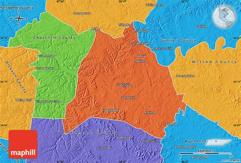 Political Map of Davidson County