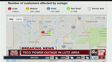 TECO power outage in Lutz area - YouTube