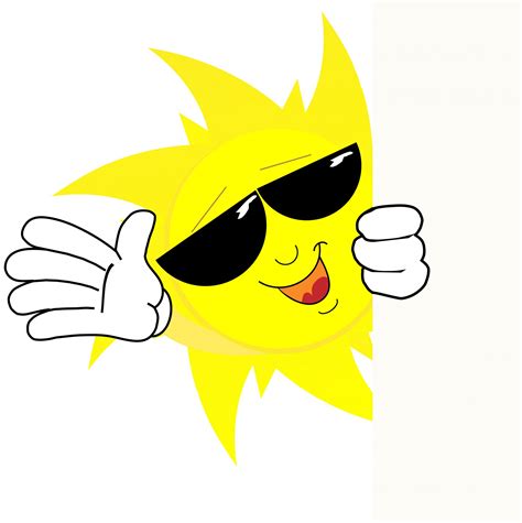 Happy Sun Face Cartoon Free Stock Photo - Public Domain Pictures