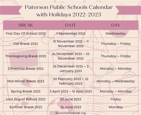 Navigating The Paterson Public Schools Calendar: A Comprehensive Guide For 2025-2019 - Wayne ...