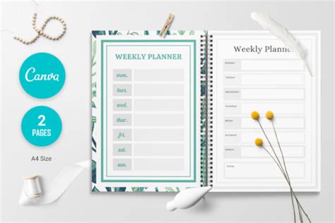 Canva Weekly Schedule Planner Template Graphic by ARP Creation · Creative Fabrica