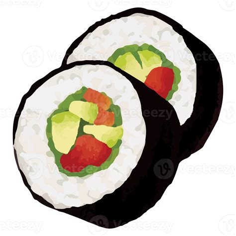 Sushi Japanese Food Clip art Element Transparent Background 24398199 PNG