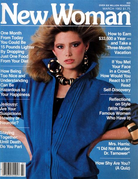 Kelly Emberg "New Woman" 1982 | Kelly emberg, New woman, Meals for one