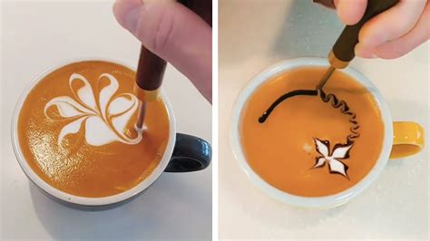 BARISTA TURNS COFFEE INTO INCREDIBLE WORKS OF ART - YouTube