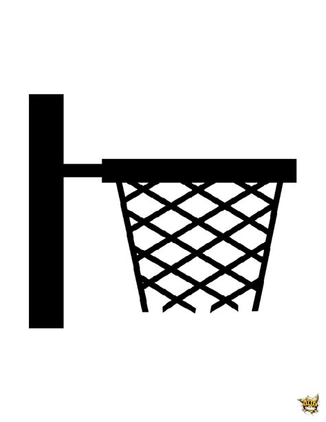 Basketball panier est une silhouette de basket-ball