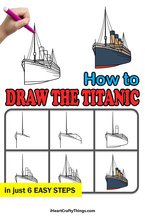 Titanic Ship Sinking Drawing