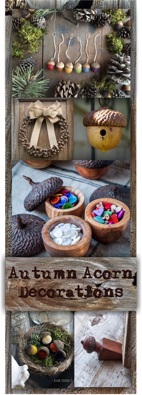Autumn Acorn Decorations That Will Bring The Fall Feeling To Your Home | Acorn decorations, Chic ...