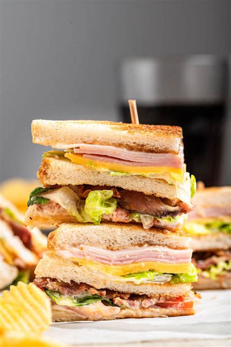 Triple Decker Club Sandwich Recipe - Dinner, then Dessert