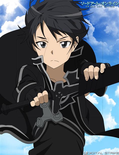 Kirito the Black Swordsman by digital-strike on DeviantArt