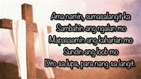 Ama Namin Prayer/The Lord’s Prayer Tagalog Version - YouTube