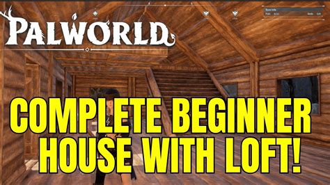 COMPLETE BEGINNER HOUSE in palworld WITH LOFT - YouTube