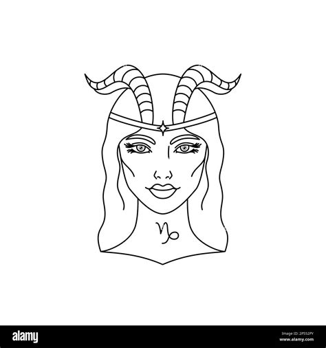 Capricorn zodiac sign Stock Vector Image & Art - Alamy