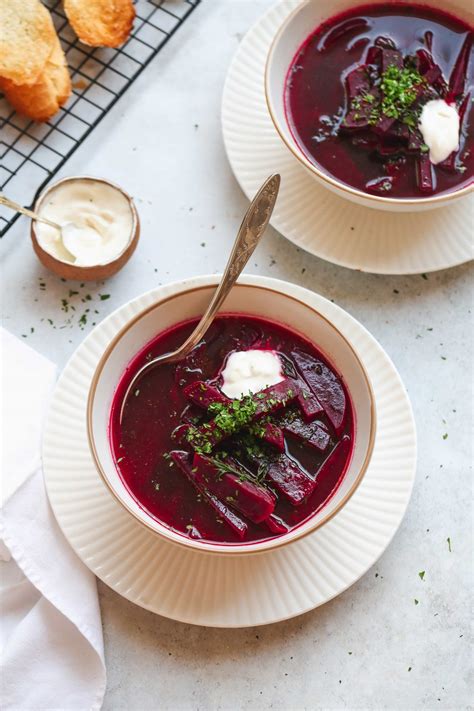 Polish Beet Borsch Soup (Barszcz) - Little Sunny Kitchen