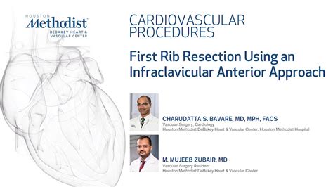 First Rib Resection Using an Infraclavicular Anterior Approach (C. Bavare, MD; M. Zubair) - YouTube