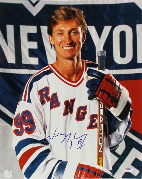 Wayne Gretzky Signed New York Rangers 16x20 Photo (PSA LOA) | Pristine Auction