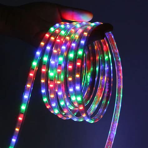 5M/10M SMD3014 Flexible LED strip light IP67 Waterproof Ribbon lighting with Power Plug Outdoor ...