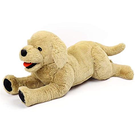 LotFancy Peluche Cane Golden Retriever 52,8cm Taglia Grande Peluche Morbidi Giocattoli per ...