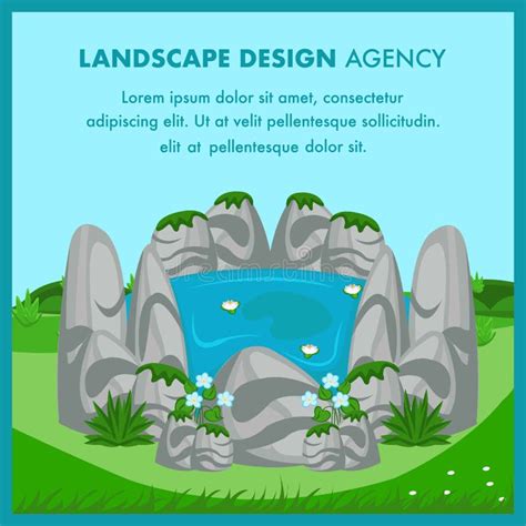 Landscape Design Flat Vector Banner Template Stock Vector ...