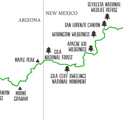 Grand Enchantment Trail Map | Grand Enchantment Hiking Trail Map Print – Nomadic Spices