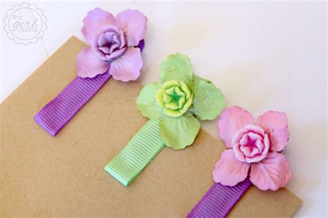 Easy DIY Hair Clips - The Girl Creative