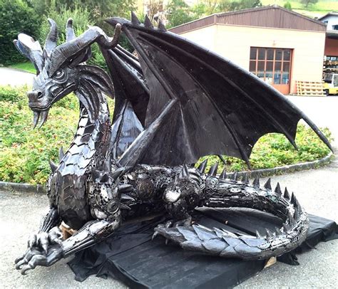 The Fabulous Weird Trotters — Scrap Metal Dragons by Recyclart | Dragon ...