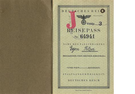 J stamped German passport - Our Passports