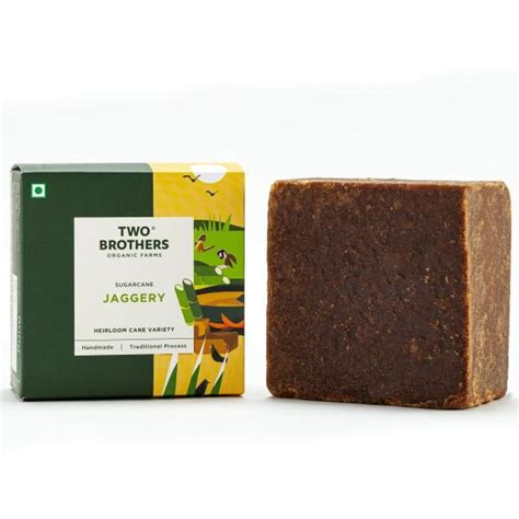 Two brothers Organic Farms SUGARCANE JAGGERY BLOCK 900G - JioMart