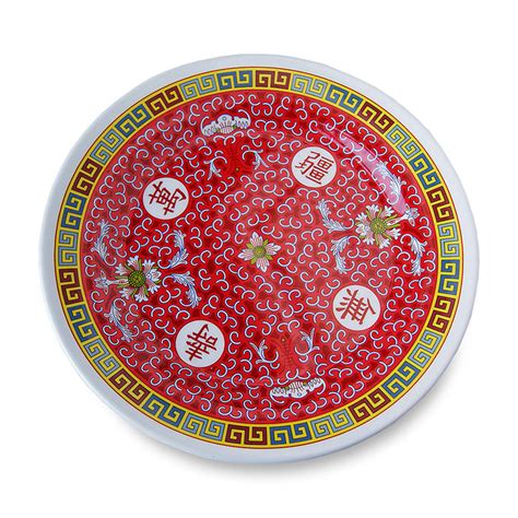 Chinese Melamine Dining Plate - 25cm — Tradewinds Oriental Shop