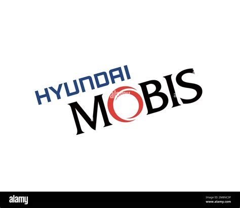 Hyundai Mobis, Rotated Logo, White Background Stock Photo - Alamy